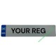 NUMBER PLATE FRONT WITH SCOTTISH FLAG IDENTIFIER 